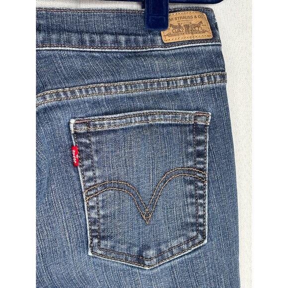 Levis 515 Jeans Womens 10 Short Boot Cut Mid Rise Light Wash Denim Stretch 33x28 - Picture 3 of 10